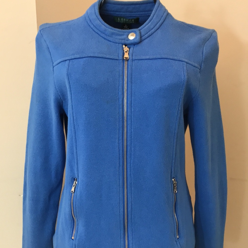 LAUREN Ralph Lauren Blue Sweater Jacket